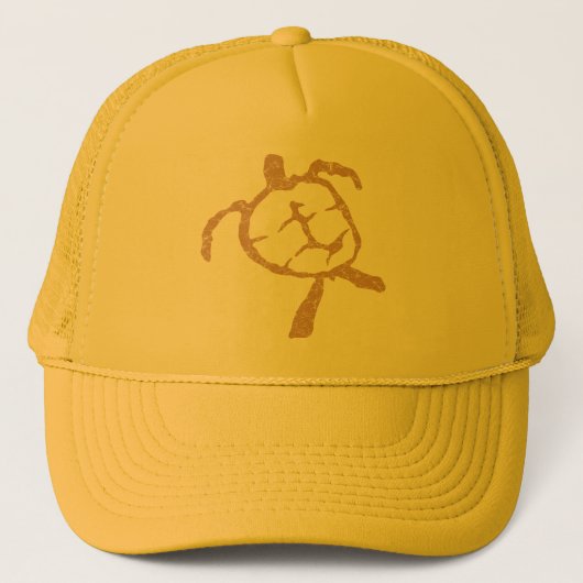 Schildkröte-Gold Truckerkappe (Vorderseite)