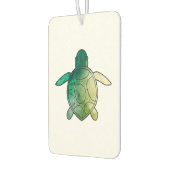 Schildkröte grün Aquarell Autolufterfrischer (Links)