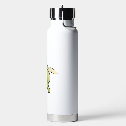 Schildkröte grün Aquarell Trinkflasche (Links)