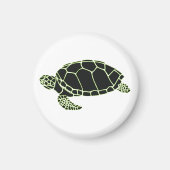 Schildkröte grün schwarz magnet (Vorne)