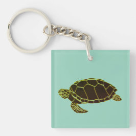 Schildkröte grün schwarz schlüsselanhänger