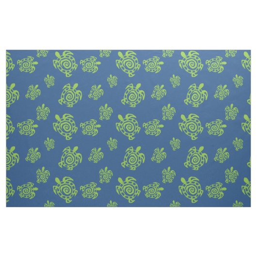 Schildkröte-grüne und Blaupause Stoff (Fat Quarter (45,7 x 55,9 cm))