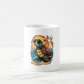 Schildkröte Hawaii Sea Turtles Hawaii Tropical Bea Kaffeetasse (Mittel)