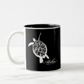 Schildkröte Hawaiis Aloha Honu Zweifarbige Tasse (Links)