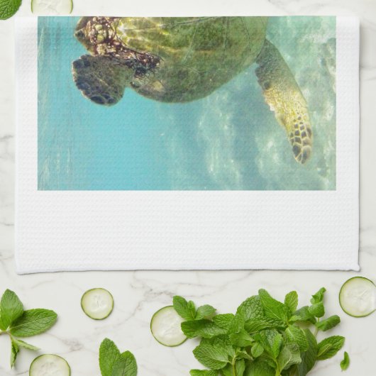 Schildkröte Hawaiis Honu Geschirrtuch (Gefaltet)