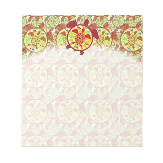 Schildkröte im Turtle Notepad Notizblock (Vorderseite)