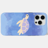 Schildkröte im Wasser Case-Mate iPhone Hülle (Rückseite (Horizontal))