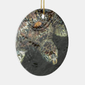 Schildkröte im Wasser Keramik Ornament (Rechts)