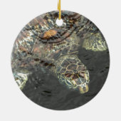 Schildkröte im Wasser Keramik Ornament (Hinten)