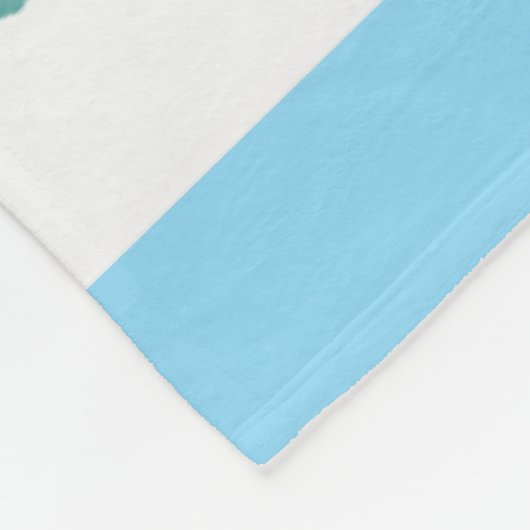 Schildkröte im Weihnachtsparadies Fleecedecke (Ecke)