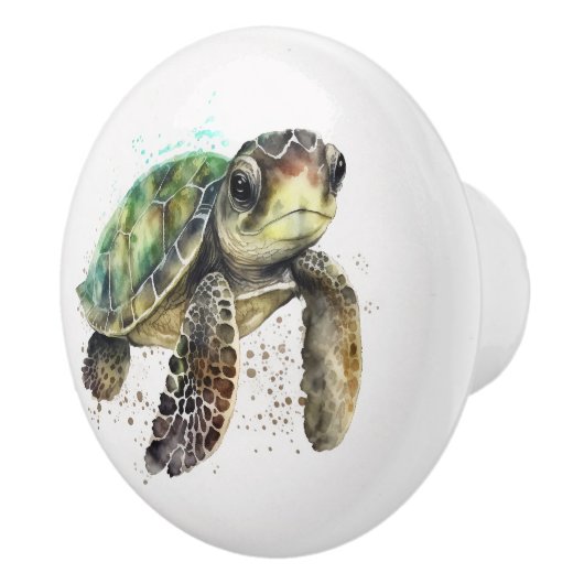 Schildkröte in der Keramik Keramikknauf (Rechts)