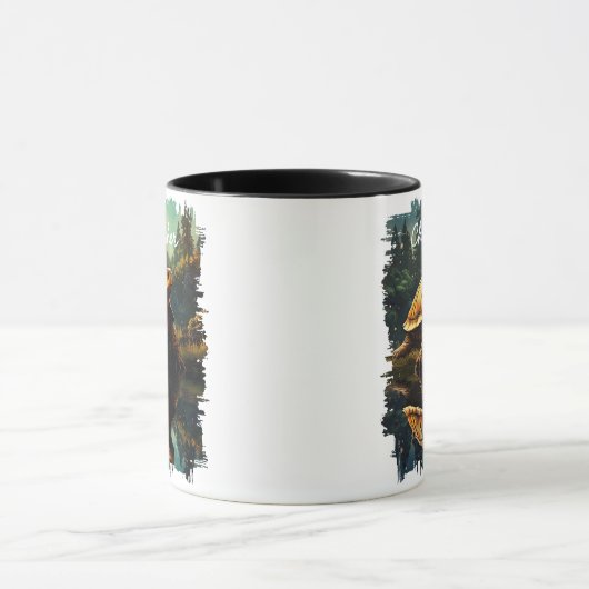 Schildkröte in der Waldreflektion Tasse (Zentrum)