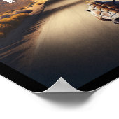 Schildkröte in der Wüste "nach vorn" Poster (Ecke)