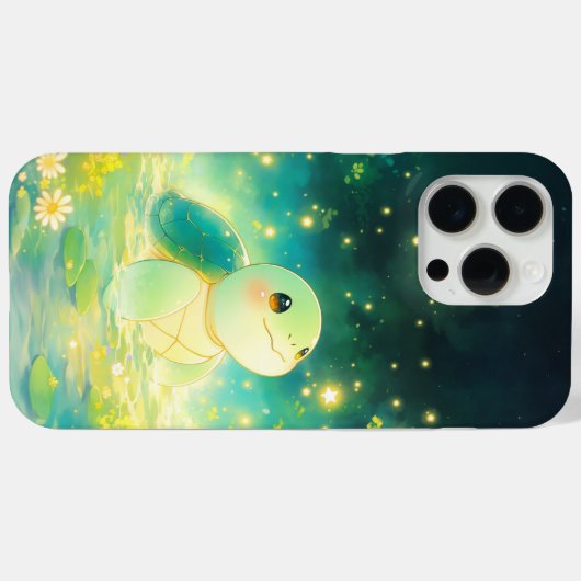 Schildkröte in einem traumhaften Sternenteich Case-Mate iPhone Hülle (Rückseite (Horizontal))