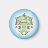 Schildkröte in einer Blase Magnet (Vorne)