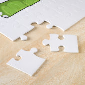 Schildkröte in Fitness mit Fitness-Reifen Puzzle (Seite)