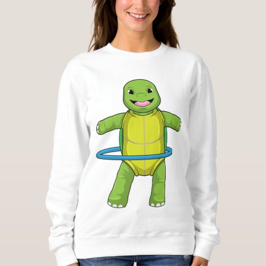 Schildkröte in Fitness mit Fitness-Reifen Sweatshirt (Vorderseite)
