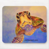 Schildkröte in Ihrem Gesicht mousepad (Vorne)