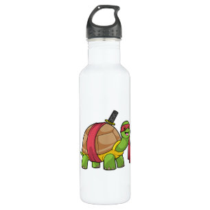 Schildkröte in Kampfkunst mit Schwert Edelstahlflasche