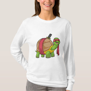 Schildkröte in Kampfkunst mit Schwert T-Shirt