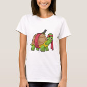 Schildkröte in Kampfkunst mit Schwert T-Shirt (Vorderseite)