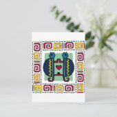 Schildkröte in Liebe Postkarte (Stehend Vorderseite)