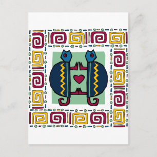 Schildkröte in Liebe Postkarte