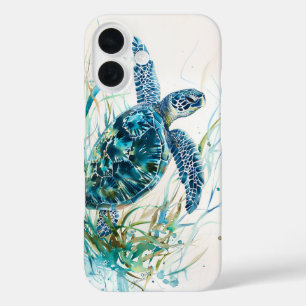 Schildkröte in Seagrass iPhone 16 Hülle