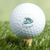 Schildkröte in Strandwellen Monogramm Name Golfball