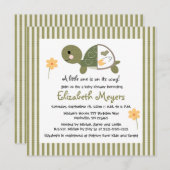 Schildkröte in Windeln Kinderdusche Einladungen Gr (Vorne/Hinten)