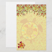 Schildkröte innerhalb des briefpapier (Vorne/Hinten)