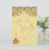 Schildkröte innerhalb des briefpapier (Stehend Vorderseite)