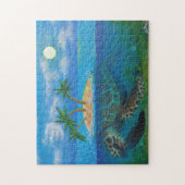Schildkröte-Insel Puzzle (Vertikal)