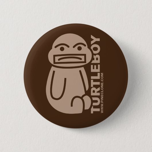 SCHILDKRÖTE-JUNGEN-Knopf Button (Vorderseite)