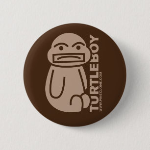 SCHILDKRÖTE-JUNGEN-Knopf Button