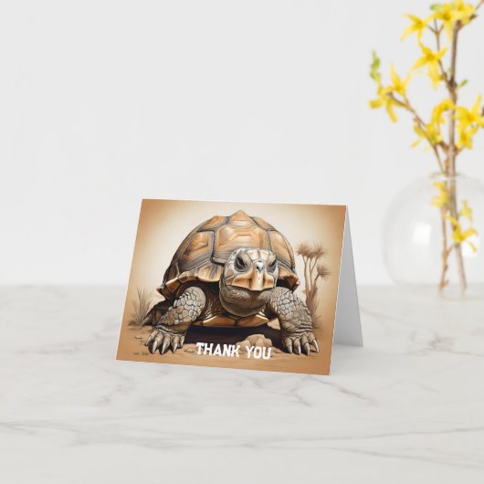 Schildkröte Karte (Gelbe Blume)