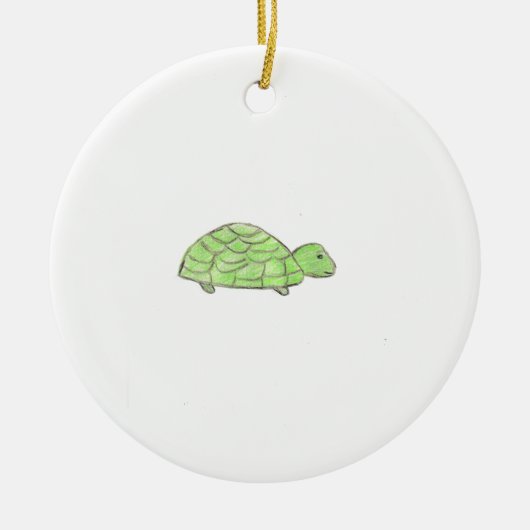 Schildkröte Keramik Ornament (Vorne)