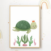 Schildkröte Kinderzimmer Poster Sea Animal Kids Zi