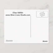 Schildkröte - Kitten sagt, du bist es! Postkarte (Rückseite)