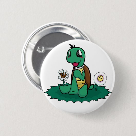 Schildkröte-Knopf Button (Vorne & Hinten)