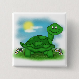 Schildkröte-Knopf Button