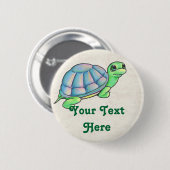 Schildkröte knöpft Schablone Button (Vorne & Hinten)
