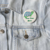 Schildkröte knöpft Schablone Button (Beispiel)