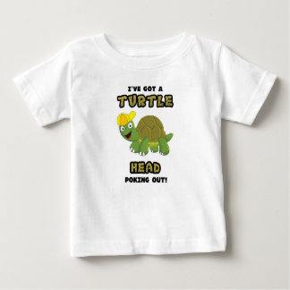 Schildkröte-Kopf, der heraus stößt Baby T-shirt