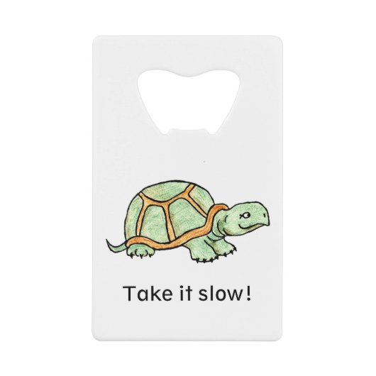 Schildkröte langsam geldbeutel flaschenöffner (Vorderseite)