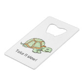 Schildkröte langsam geldbeutel flaschenöffner (Vorderseite Schrägansicht)
