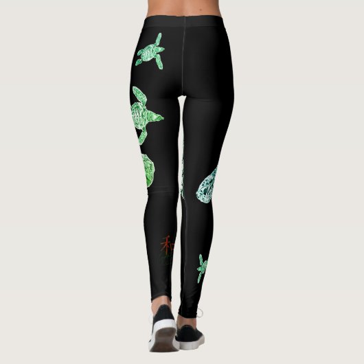 Schildkröte Leggings (Rückseite)