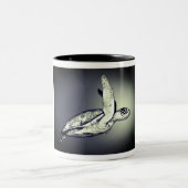 Schildkröte, Leggings Zweifarbige Tasse (Mittel)