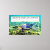 Schildkröte Leinwanddruck (Vorderseite)