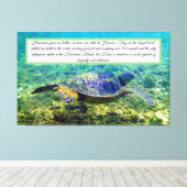 Schildkröte Leinwanddruck (Insitu (Holzboden))